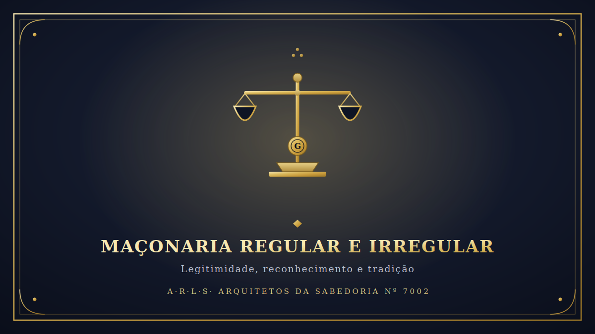 Maçonaria regular e irregular