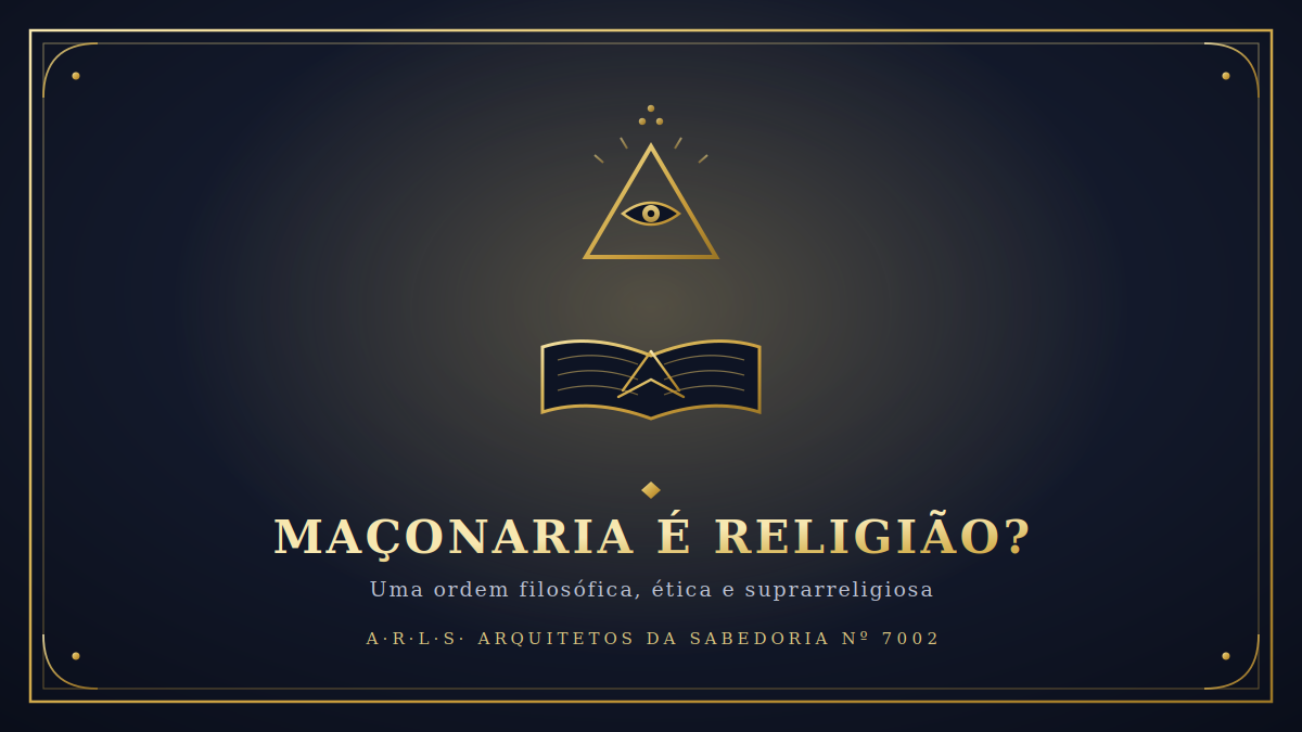 Maçonaria é religião?
